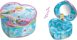 Heart-shaped jewelry box with fairy by Pecoware with music box