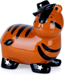 Keraamiline tiigri-kujuline säästupõrsas