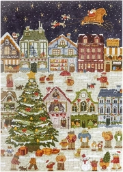 RoboTime puzzle Puppy Christmas Eve 1000 pieces