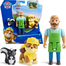 Paw Patrol – 3 figuuri komplekt: Rubble, hr Porter ja skunk