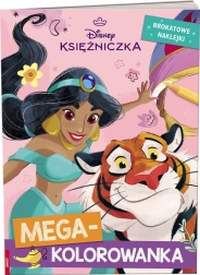 Disney printsesside megavärviraamat sädelevate kleepsudega