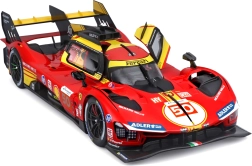Metallmudel Bburago 1:18 Ferrari 499P nr 50 – 24h Le Mans 2024 võitja