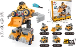 Robot 5‑ühes, muudetav sõidukiteks, DIY