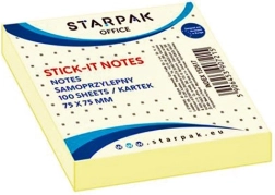Stick-it kollased kleepmärkmete lehed 7,5 cm