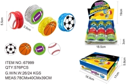 Jo-jo spordipall valgusefektidega 5,5 cm