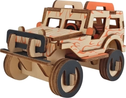 Puidust 3D pusle Jeep
