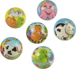 Vahust hüppav pall Loomakesed 6 cm