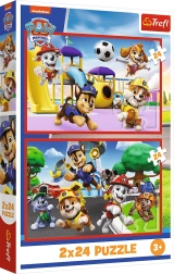 Pusle 2×24 tükki „Koerte lõbus päev” – PAW PATROL, Trefl