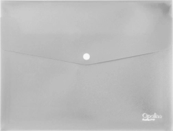 A4 Clear Envelope Folder with Snap Button, Expandable to 2 cm (350 µm), Pack of 5
