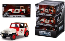 Metallist mudel Jeep Wrangler Jurassic Park 1:32 avatavate ustega