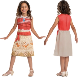 Disney Moana/Vaiana laste kostüüm 5–6 aastastele (pikkus 109–123 cm)