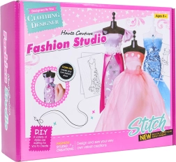 Loominguline komplekt Väike moelooja – värvilised kangad ja lisatarvikud