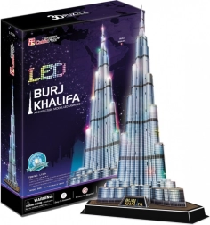 Helendav 3D pusle Burdž Khalifa 136 tükki