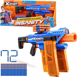 ZURU X-SHOT INSANITY automaatne vahtnooltepüstol, 72 noolt