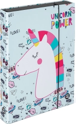 A4-formaadis Jumbo vihikukarp Unicorn motiiviga