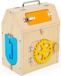 Bigjigs Toys tegevustahvel – laste kohvrimaja