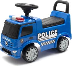 Laste tõukeauto politsei MERCEDES Baby Mix helidega – sinine