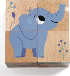 Wooden Blocks Djeco Jungle Animals