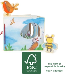 Puidust pildiraamat mesilasega SMALL FOOT