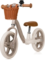 Lionelo Alex Plus balance bike for kids, beige sand