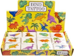 Ajutised tätoveeringud dinosaurused – 12 motiivi komplekt