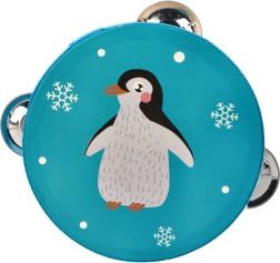 Tambourine with Penguin for Kids 13 cm
