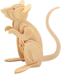 Woodcraft puidust 3D pusle hiir