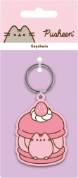 Pusheen strawberry keychain