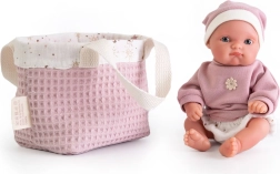 Antonio Juan Mufly realistic baby doll 21 cm with basket