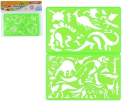 Plastikšabloonid joonistamiseks 2 tk 11 × 18 cm