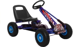 A-15 pedaalkart koos pumpatavate ratastega – Sinine