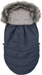 Laste soojakott karusnahaga tumesinine NEW BABY