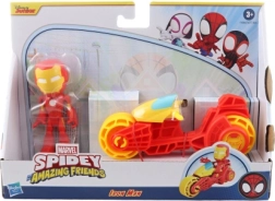 Marvel Spidey ja tema sõbrad: Iron Man mootorrattal – märulifiguur ja sõiduk