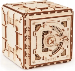 Puidust mehaaniline seif UGEARS – 3D pusle 179 detailiga
