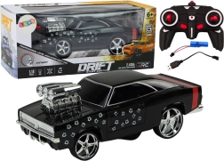 Remote Controlled 1:18 Drift 360 Lights Sounds Black
