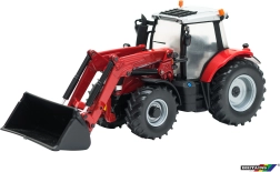 Model tractor with front loader Massey Ferguson 6616 at scale 1:32