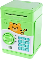 Kassimustriga roheline seif-kassa