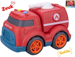 Tuletõrjeauto tulede ja heliga 17 cm