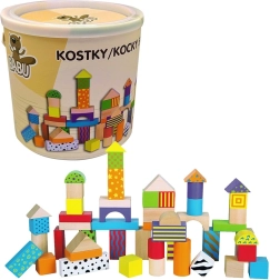 BABU puidust klotsid 50 tk ämbris