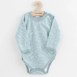 Baby full-opening bodysuit NEW BABY Classic II dino mint, size 62