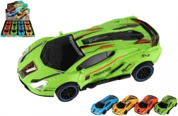 Plastist driftimisauto hoorattaga 16 cm – komplekt 4 värviga, 8 tk karbis