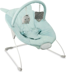 Vibrating baby bouncer with melodies MoMi Glossy blue