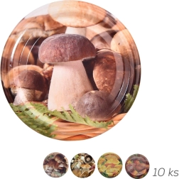 Metal canning lid Bio 66 Mushrooms, 10 pcs