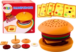 Puidust hamburger – 8-osaline komplekt 10 retseptikaardiga