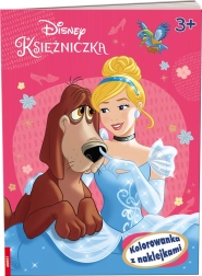 Disney printsessid – värviraamat kleepsudega