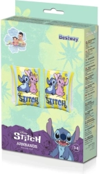 DISNEY STITCH täispuhutavad ujumiskätised 23 × 15 cm lastele 3–6 aastat