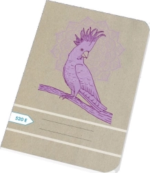 A5 vihik 20 lehte puhas, taaskasutatud – Papírny Brno Papoušek