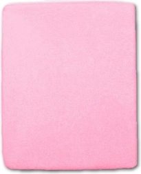 Pink terry crib sheet