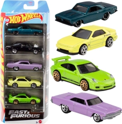 Hot Wheels Kiired ja vihased – 5 metallist automudeli komplekt