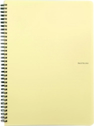 Spiraalplokk A4 PASTELINI pastelne kollane